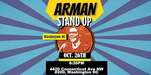 Immagine principale di Washington DC - Farsi Standup Comedy Show by ARMAN 