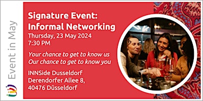 Imagem principal do evento Signature Event: Informal Networking May (in person)