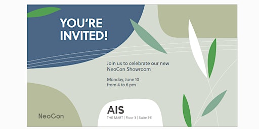 Join Casey &  AIS  for a NeoCon Party and Showroom Reveal  primärbild