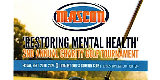Imagem principal do evento Mascon "Restoring Mental Health" 2nd Annual Golf Tournament