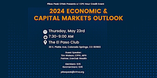 Imagem principal do evento 2024 Economic & Capital Markets Outlook