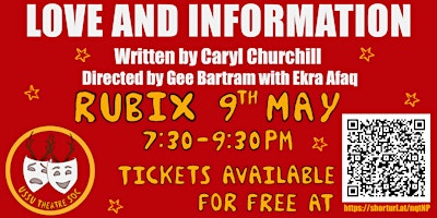 Theatre Soc Presents: Love & Information by Caryl Churchill primary image
