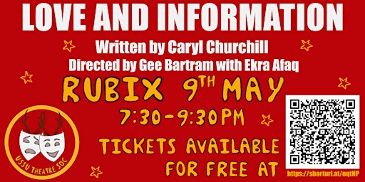 Primaire afbeelding van Theatre Soc Presents: Love & Information by Caryl Churchill