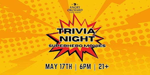 Imagem principal do evento Trivia Night: Superhero Movies