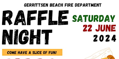 Immagine principale di Raffle Night Card Party - Live Event - Gerrittsen Beach Fire Department 