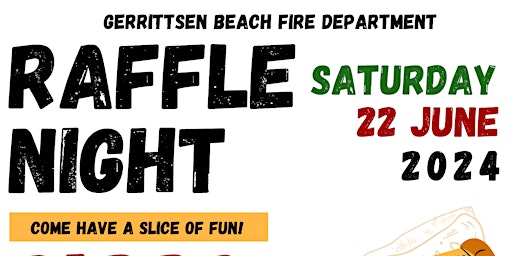 Image principale de Raffle Night Card Party - Live Event - Gerrittsen Beach Fire Department