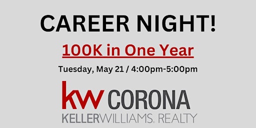 Imagem principal de Career Night At Keller Williams Corona
