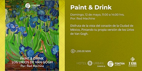 Paint & Drink | Los Lirios de Van Gogh