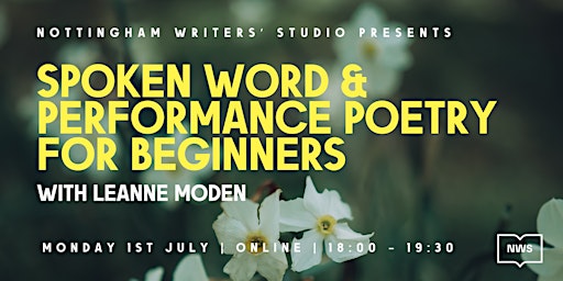 Imagem principal do evento Spoken Word & Performance Poetry for Beginners