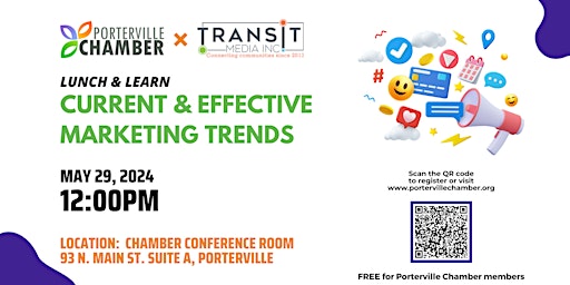 Hauptbild für Lunch & Learn: Current & Effective Marketing Trends with Transit Media Inc.