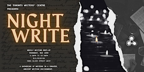Toronto Writers' Centre Presents: Night Write