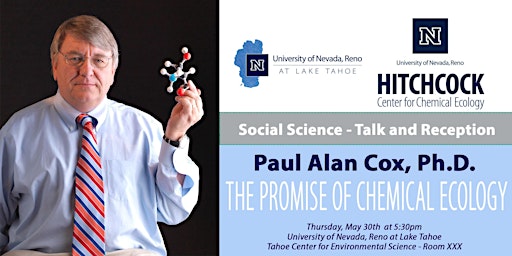 Imagem principal do evento Paul Alan Cox presents The Promise of Chemical Ecology
