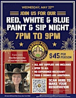 Red, White & Blue Paint & Sip Night primary image