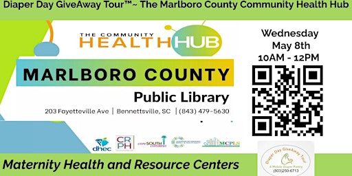 Imagen principal de Diaper Day GiveAway Tour™️~ The Marlboro County Community Health Hub