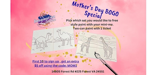 Immagine principale di Paint with Your Mini-Me, BOGO Paint Night 