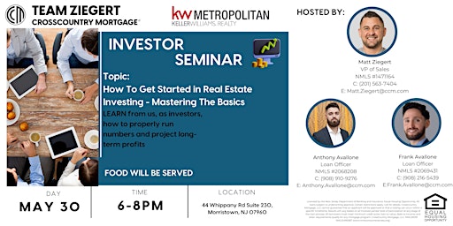 Imagem principal do evento Real Estate Investment Seminar: How To Get Started