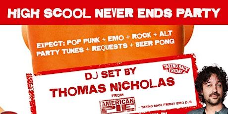 American Pie, Emo Party with Thomas Nicholas at Lost Lane Dublin 1/5/24