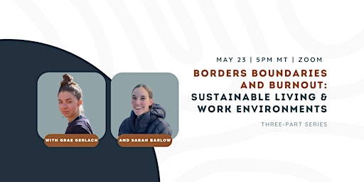 Borders Boundaries and Burnout: Sustainable Living and Working Environments primary image