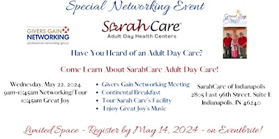 Primaire afbeelding van There's Senior Care and Then There's SarahCare- Visit Us on Wed May 22!