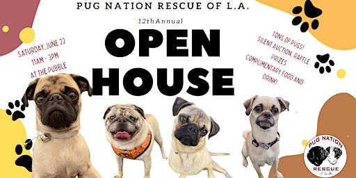 Imagem principal do evento Pug Nation Rescue of Los Angeles 12th Annual Open House