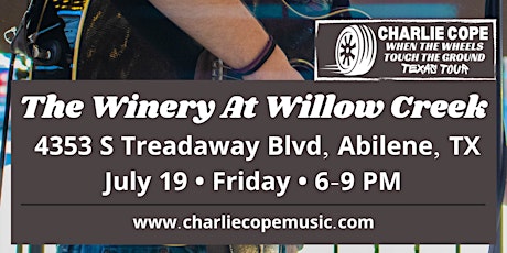 Charlie Cope Live & Acoustic @ Winery At Willow Creek