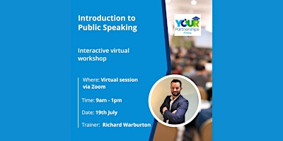 Introduction to Public Speaking (Virtual) primary image