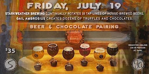 Beer and Chocolate Pairing – SwBC and Gail Ambrosius Chocolates primary image