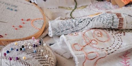 Slow stitch for Wellbeing with Alice and Ginnie