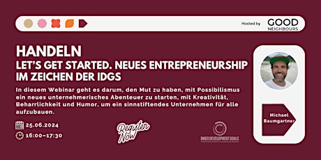Hauptbild für HANDELN - Let’s get started. Neues Entrepreneurship im Zeichen  der IDGs
