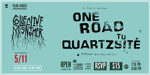 Imagem principal do evento Film Screening: One Road To Quartzsite