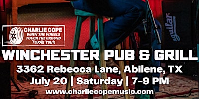 Hauptbild für Charlie Cope Live & Acoustic @ Winchester Pub & Grill