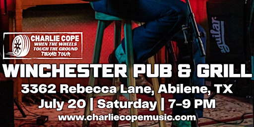 Charlie Cope Live & Acoustic @ Winchester Pub & Grill primary image