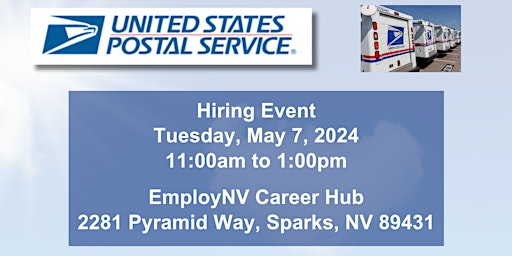 Imagen principal de SPARKS, NV: United States Postal Service Hiring Event