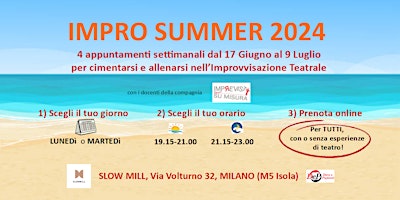 Primaire afbeelding van Impro Summer 2024 - Lunedì h.19.15