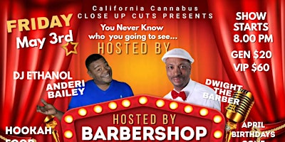 California Cannabis Presents Barbershop Comedy at the Sunset Rooftop primary image