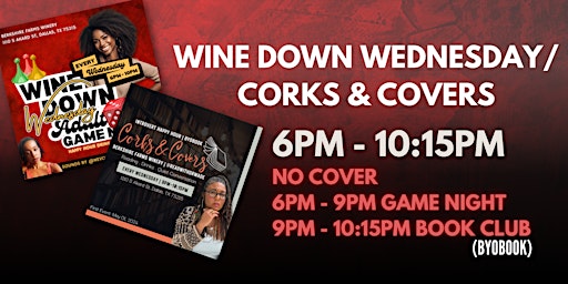 Image principale de Wine Down Wednesday - Adult Game Night + Silent Book Club