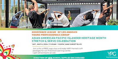 Asian Pacific Islander Heritage Month+Young Professionals Stretch and Serve primary image