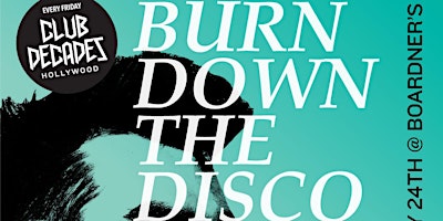 Hauptbild für Burn Down The Disco - Morrissey + The Smiths Night 5/24 @ Club Decades