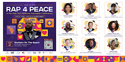 Imagem principal do evento RAP 4 PEACE: A Hip-Hop Gun Violence Awareness Conference