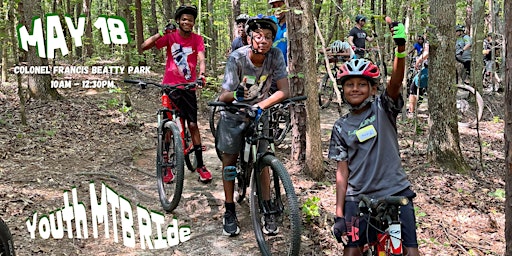 Primaire afbeelding van May Youth Ride Program (MTB Ride)
