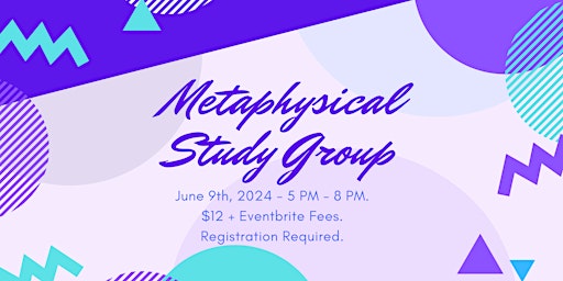 Imagem principal do evento Metaphysical Study Group - June 9th