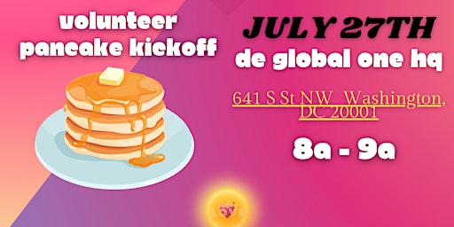 Image principale de #SpreadTheLove Weekend - Volunteer Pancake Kickoff