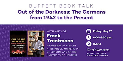 "Out of the Darkness" Book Talk with Frank Trentmann  primärbild