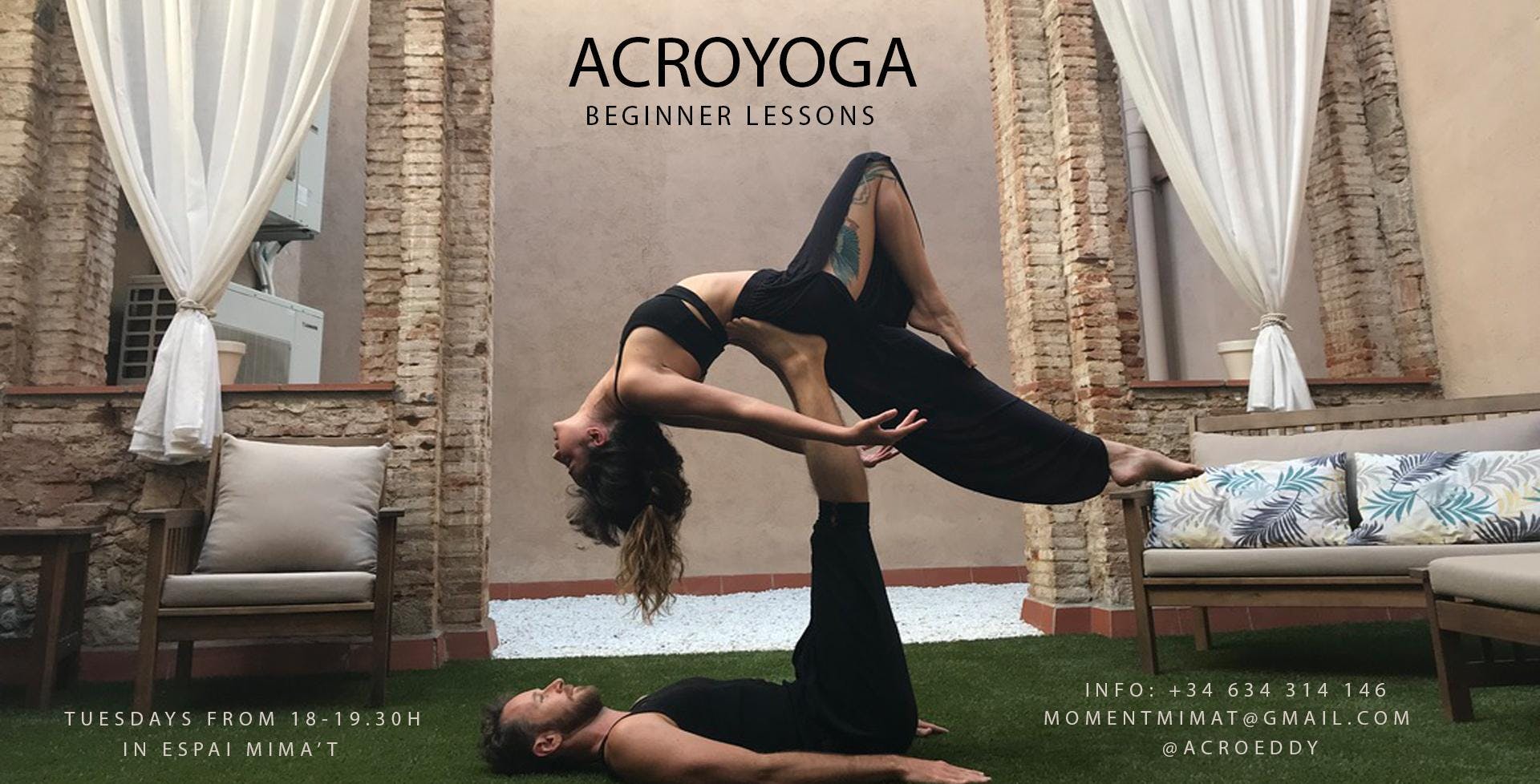 Acroyoga beginner lessons / Clases de iniciación al Acroyoga
