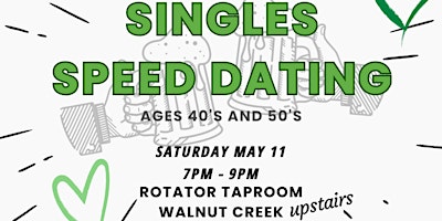 Imagen principal de Singles Speed Dating for Ages 40's and 50's - East Bay