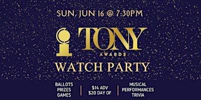 Tony Award Watch Party at QED primary image