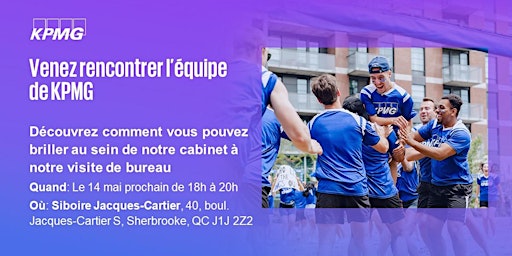 Hauptbild für Venez rencontrer KPMG au Siboire Jacques-Cartier!