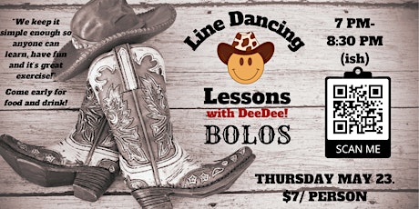 Bolos Line Dancing Lessons (MAY)