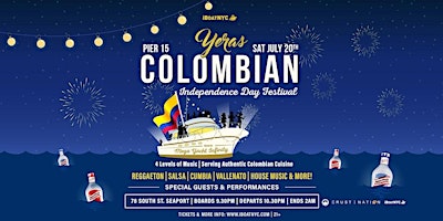 YERAS Colombian Independence Day Festival | Mega Yacht Infinity Party primary image