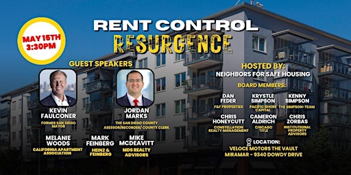 Imagem principal do evento More Rent Control - What Can We Do To Stop It?